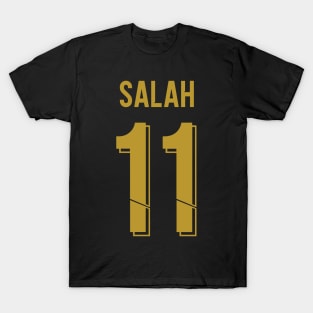 Salah Liverpool jersey 19/20 Black & Gold T-Shirt